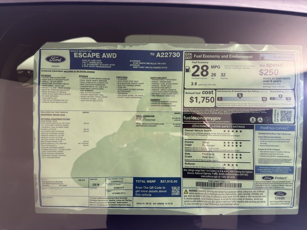 2026 Ford Escape ST-Line