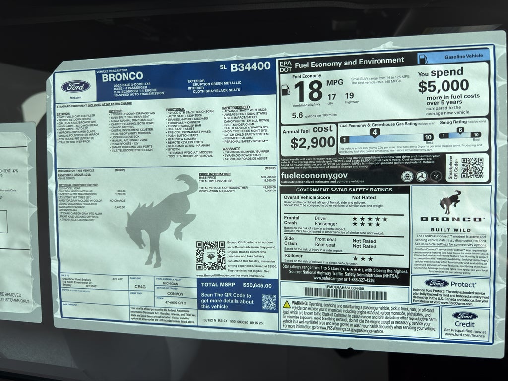 2025 Ford Bronco Base