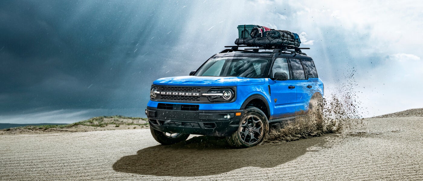 2024 Ford Bronco Sport driving in sun rays