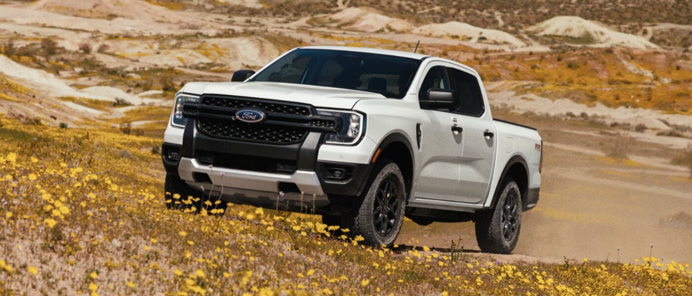 2024 Ford Ranger parked in desert field